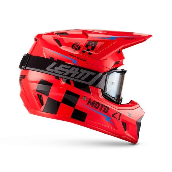 Kit Casco + Gafas Leatt Moto 7.5 Rojo 27