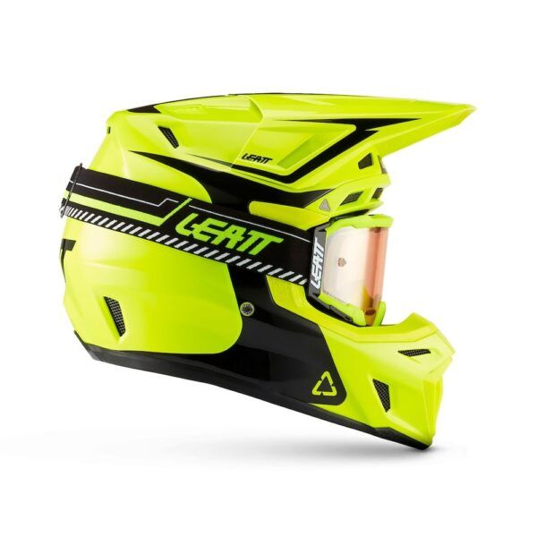 Kit Casco + Gafas Leatt Moto 8.5 Amarillo Neón 27