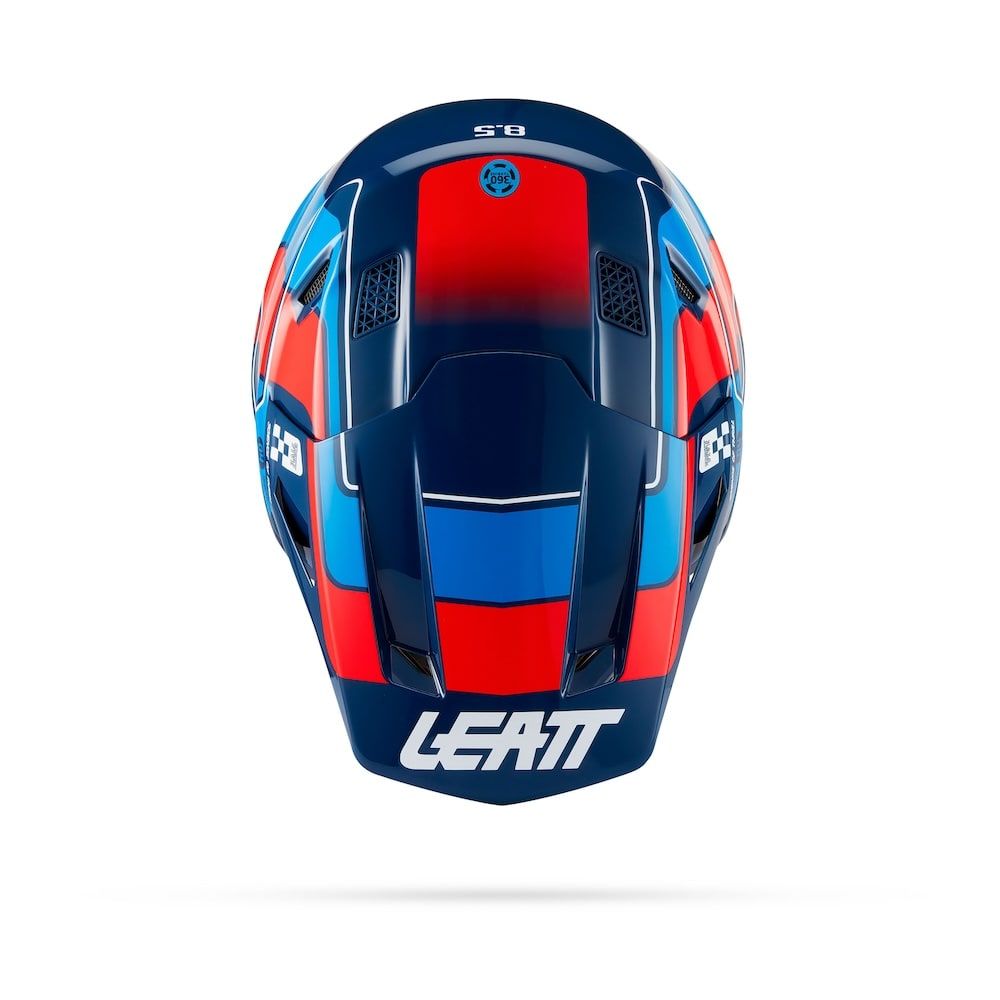 Kit Casco + Gafas Leatt Moto 8.5 Azul/Rojo 27 - Imagen 3