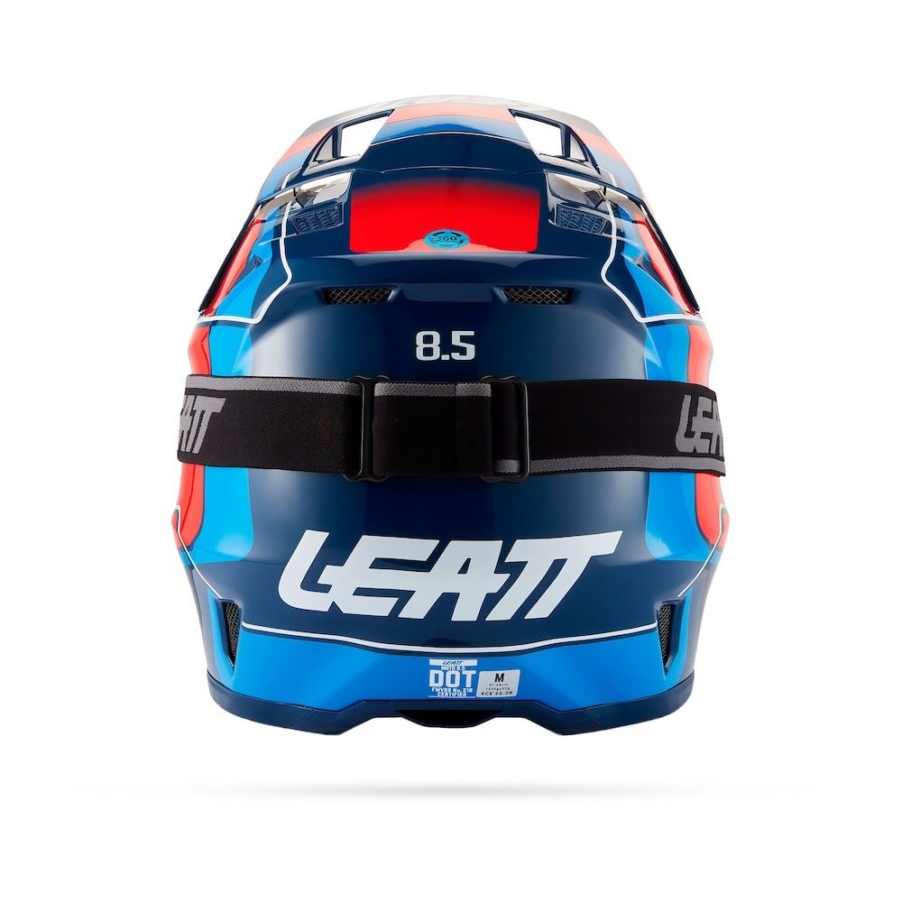 Kit Casco + Gafas Leatt Moto 8.5 Azul/Rojo 27 - Imagen 4