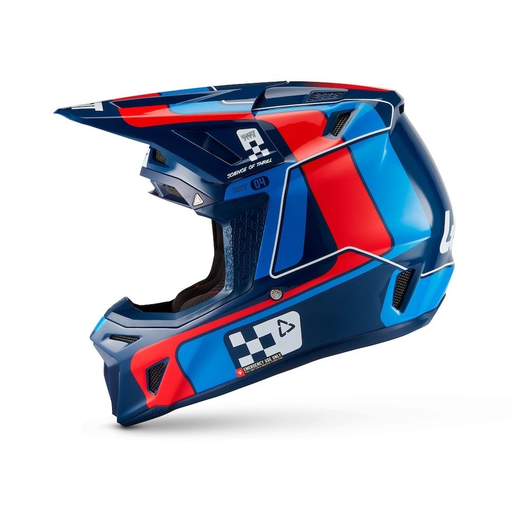 Kit Casco + Gafas Leatt Moto 8.5 Azul/Rojo 27 - Imagen 5