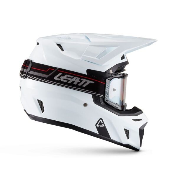 Kit Casco + Gafas Leatt Moto 8.5 Blanco 27