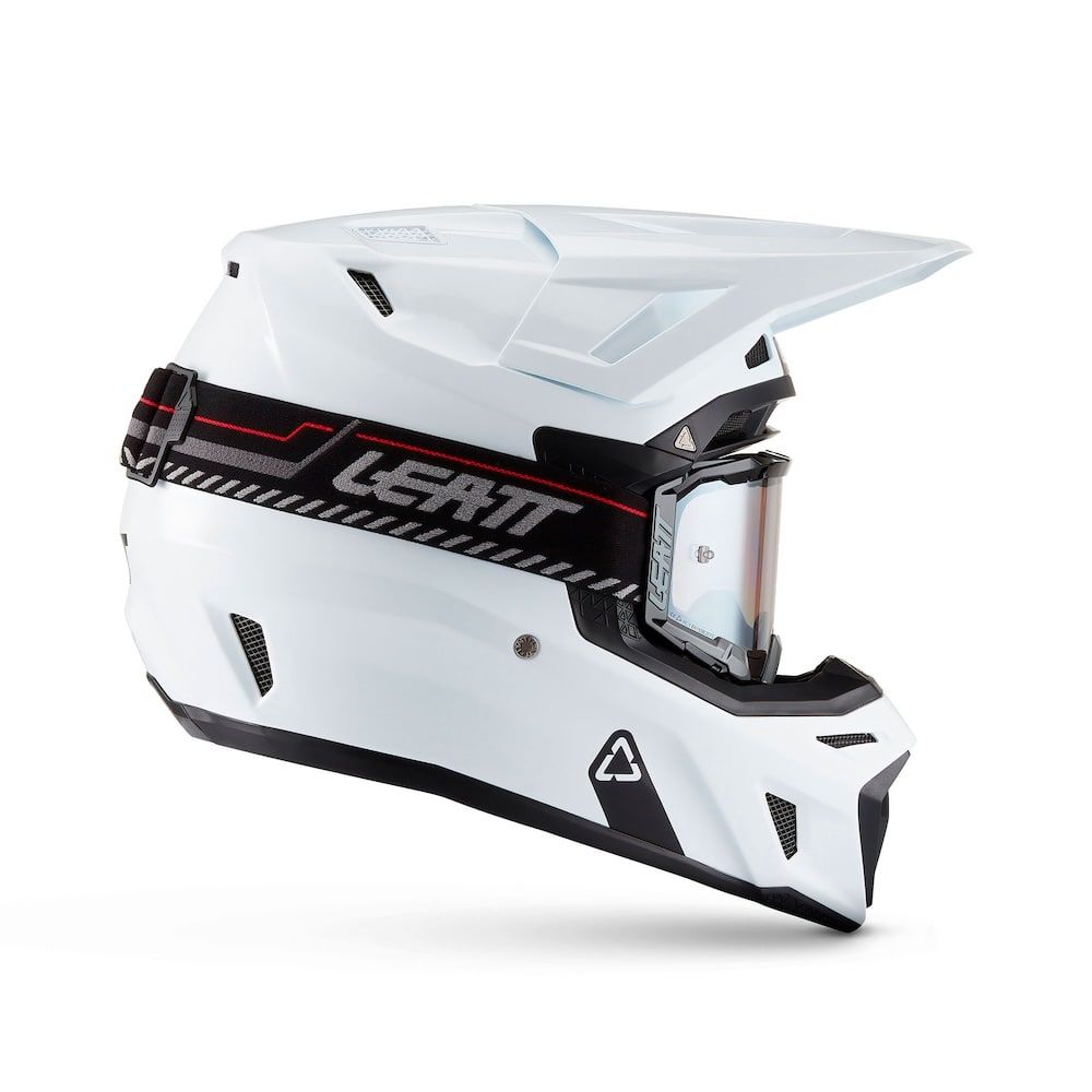 Kit Casco + Gafas Leatt Moto 8.5 Blanco 27