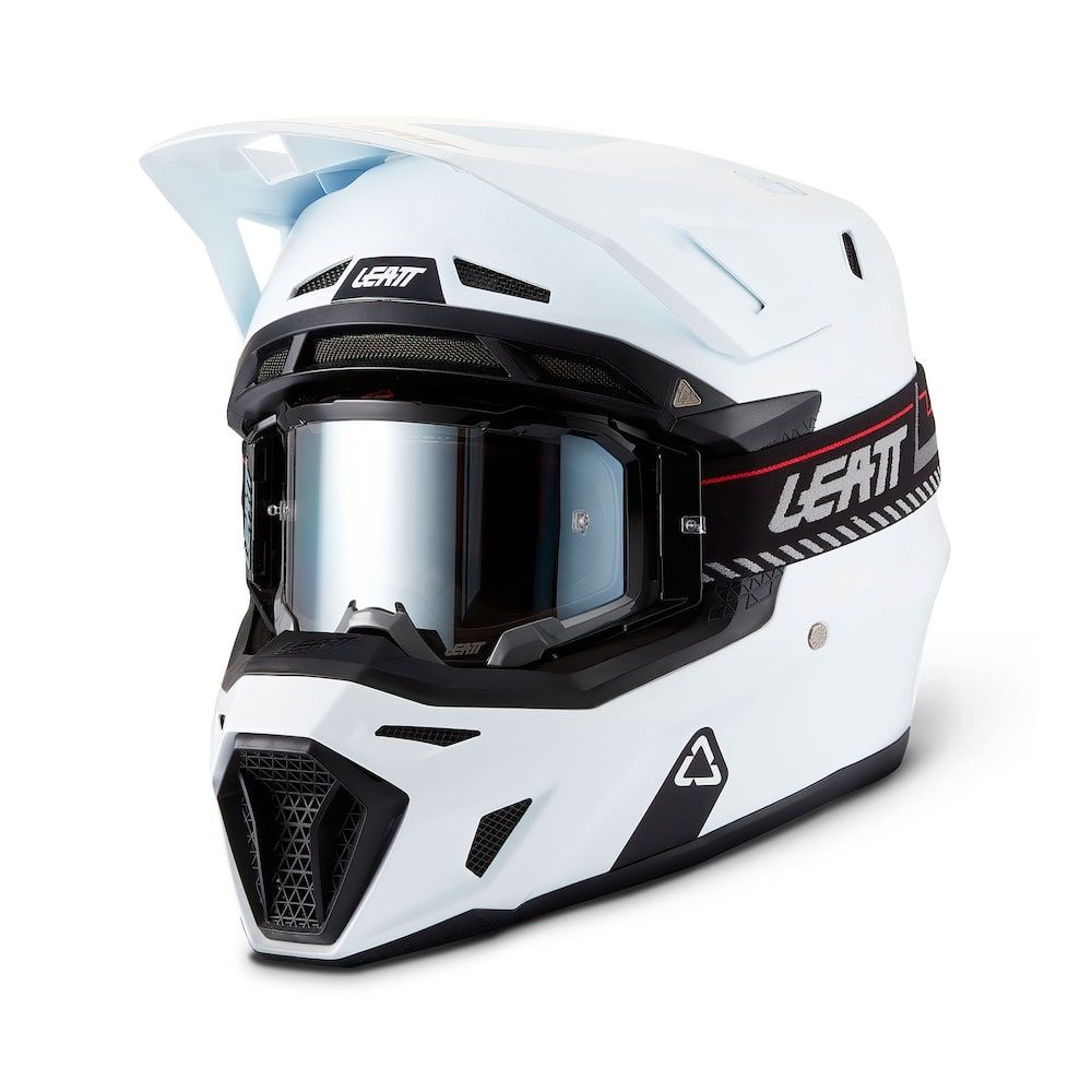 Kit Casco + Gafas Leatt Moto 8.5 Blanco 27 - Imagen 2