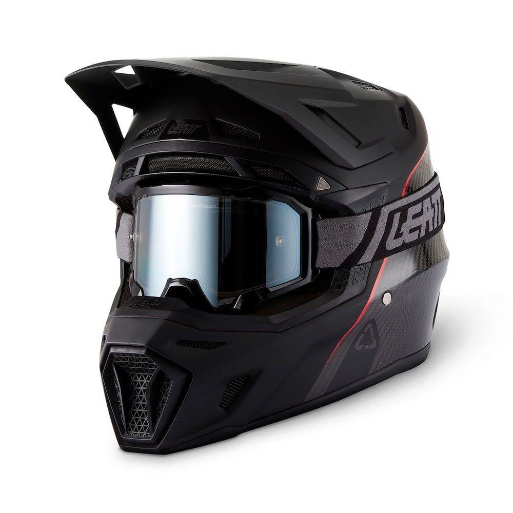 Kit Casco + Gafas Leatt Moto 9.5 Carbon Negro 27 - Imagen 2