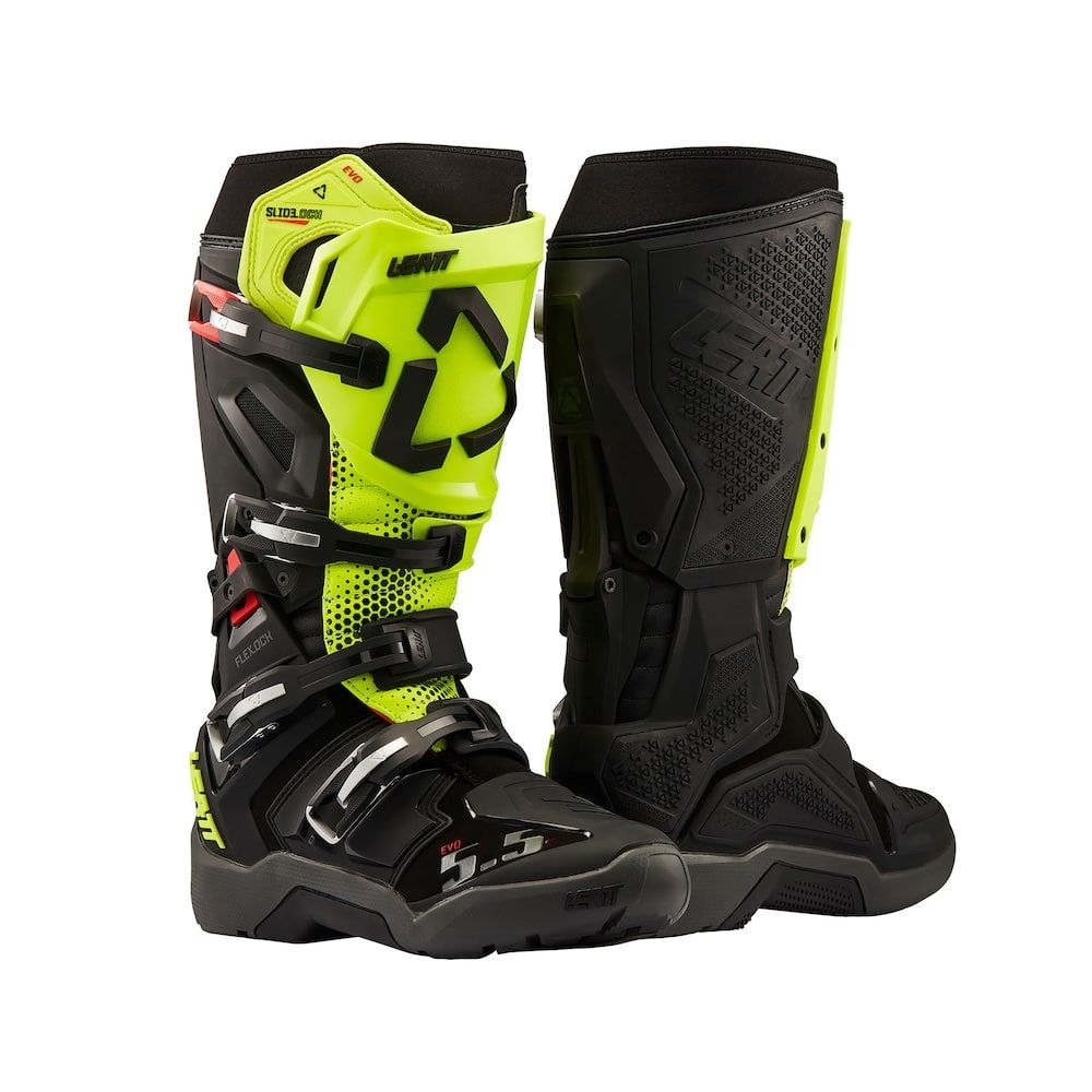 Botas Leatt Moto 5.5 FlexLock Enduro Evo Negro/Amarillo Neón 27 - Imagen 3