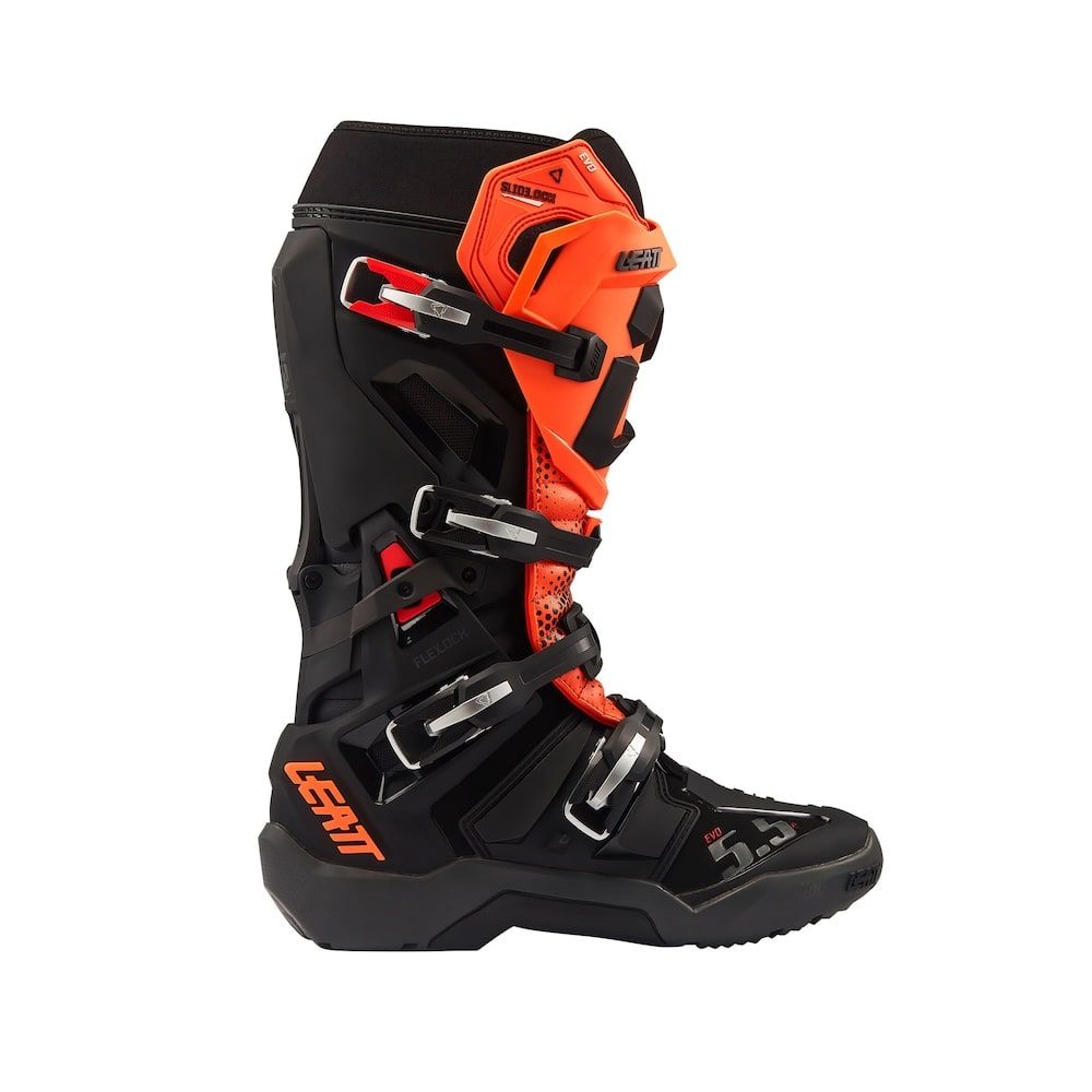 Botas Leatt Moto 5.5 FlexLock Enduro Evo Negro/Naranja 27