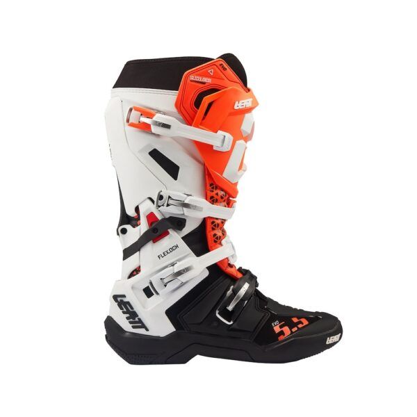 Botas Leatt Moto 5.5 FlexLock Evo Blanco/Naranja 27