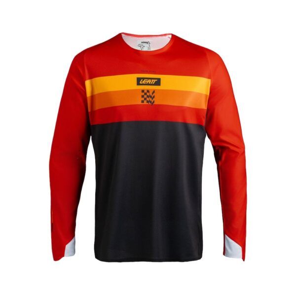Camiseta Moto Leatt 4.5 Enduro Stripe Rojo 27