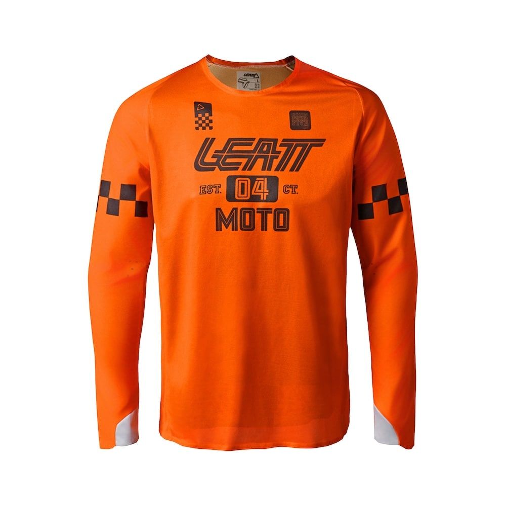 Camiseta Moto Leatt 4.5 Enduro X-flow Speed Naranja 27