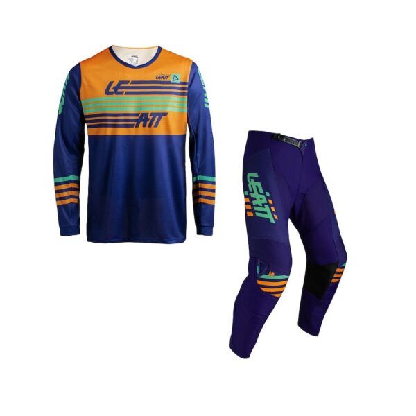 Kit Equipación Moto Leatt 3.5 Stripes Naranja 27